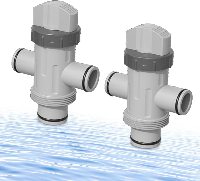 Doppelt Geteiltes Schlauchkolbenventil Für Schwimmbecken, Geeignet Für Intex-poolteile, Ersatzteile Für Filterpumpen Von Bodenpools (2er-pack)