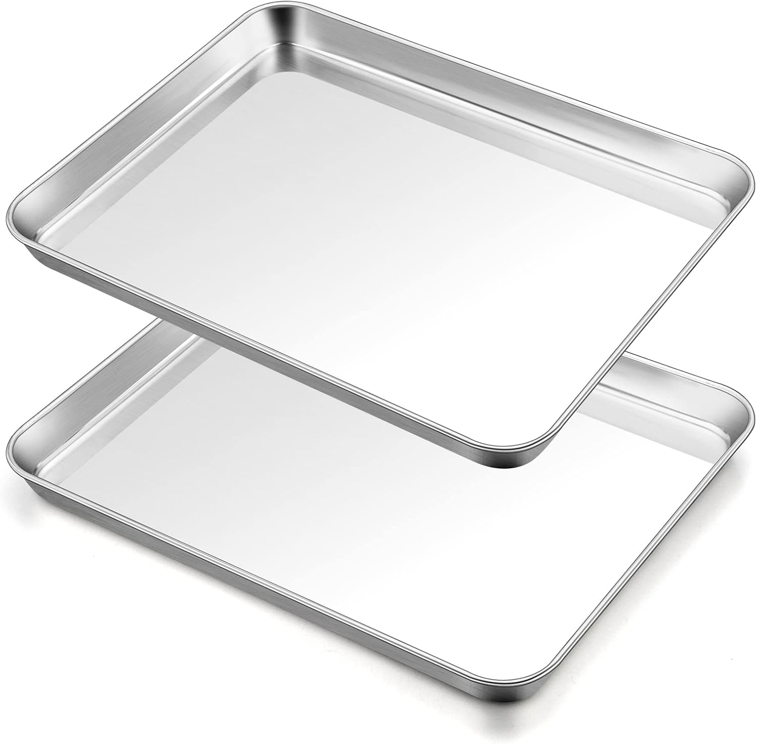 Backform Aus Edelstahl, Große Keksbackform, Ungiftig, Gesund, Leicht Zu Reinigen, Spülmaschinenfest, Langlebig, 23 X 17 X 2 Cm, 2-teilig