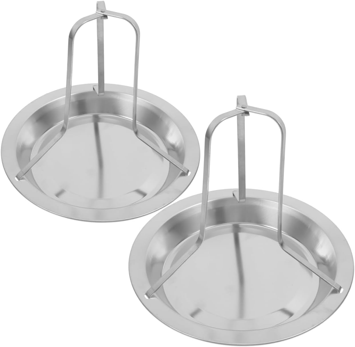 Hähnchengrillrost Aus Edelstahl, 2er-pack, Vertikaler Grillrost, Gleichmäßiges Garen Im Backofen, Kompaktes Design, 16,5 X 19,5 Cm