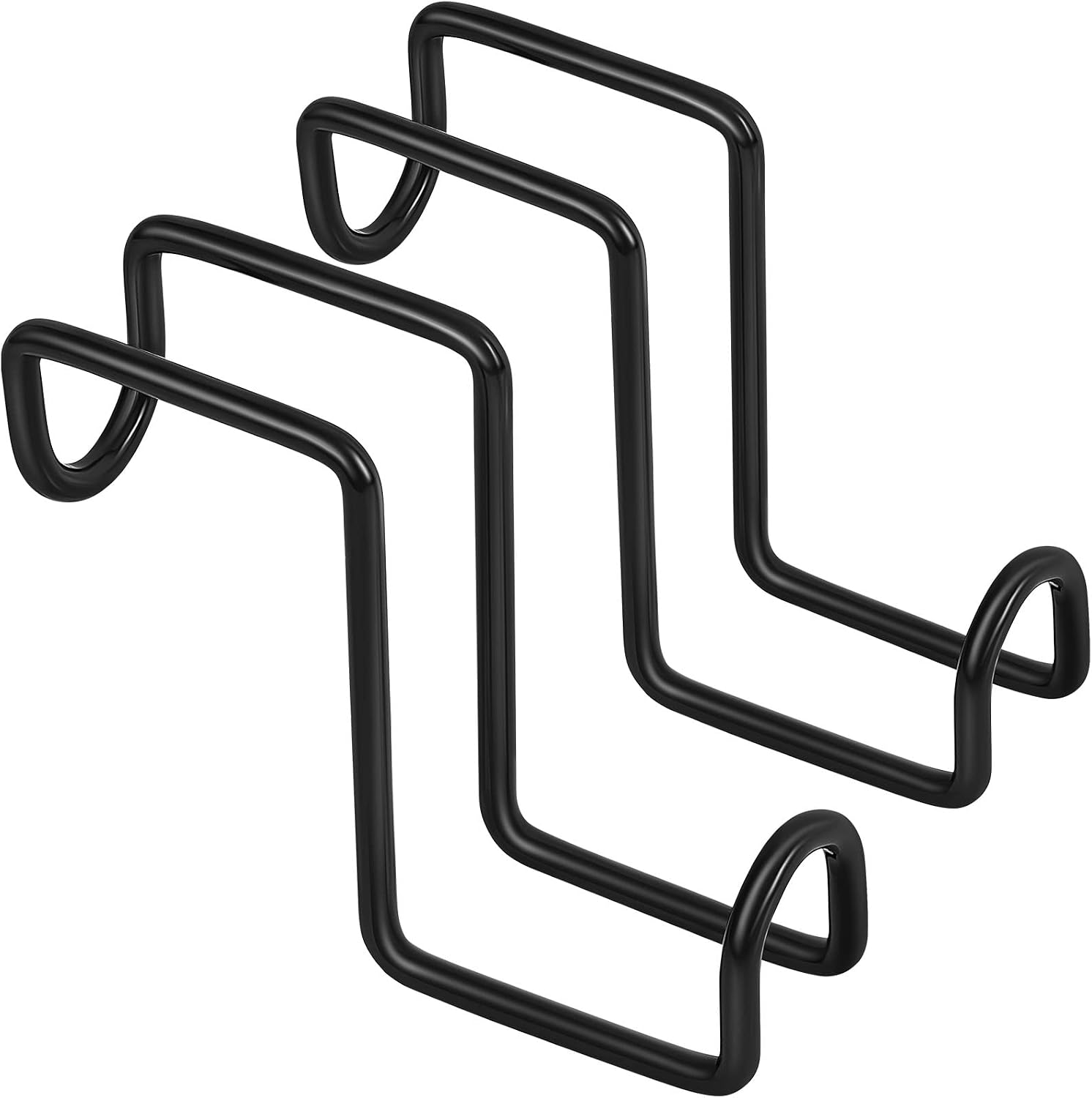 2-teiliger Fixierhaken, Schwerlasthalterung, Metall-eimerhaken, Halterungszubehör Zum Aufhängen, Nagelhaken Aus Edelstahl, Haken, Portal (schwarz)