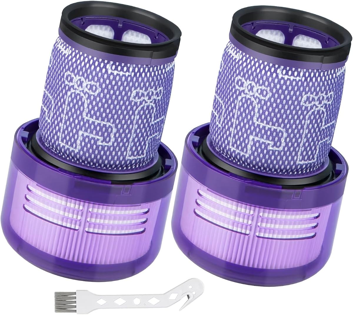 Waschbare Hepa-filter Als Ersatzteile Für Dyson V12 Detect Slim Absolute Staubsauger. Kompatibel Mit V12 Filtern Und Zubehör.