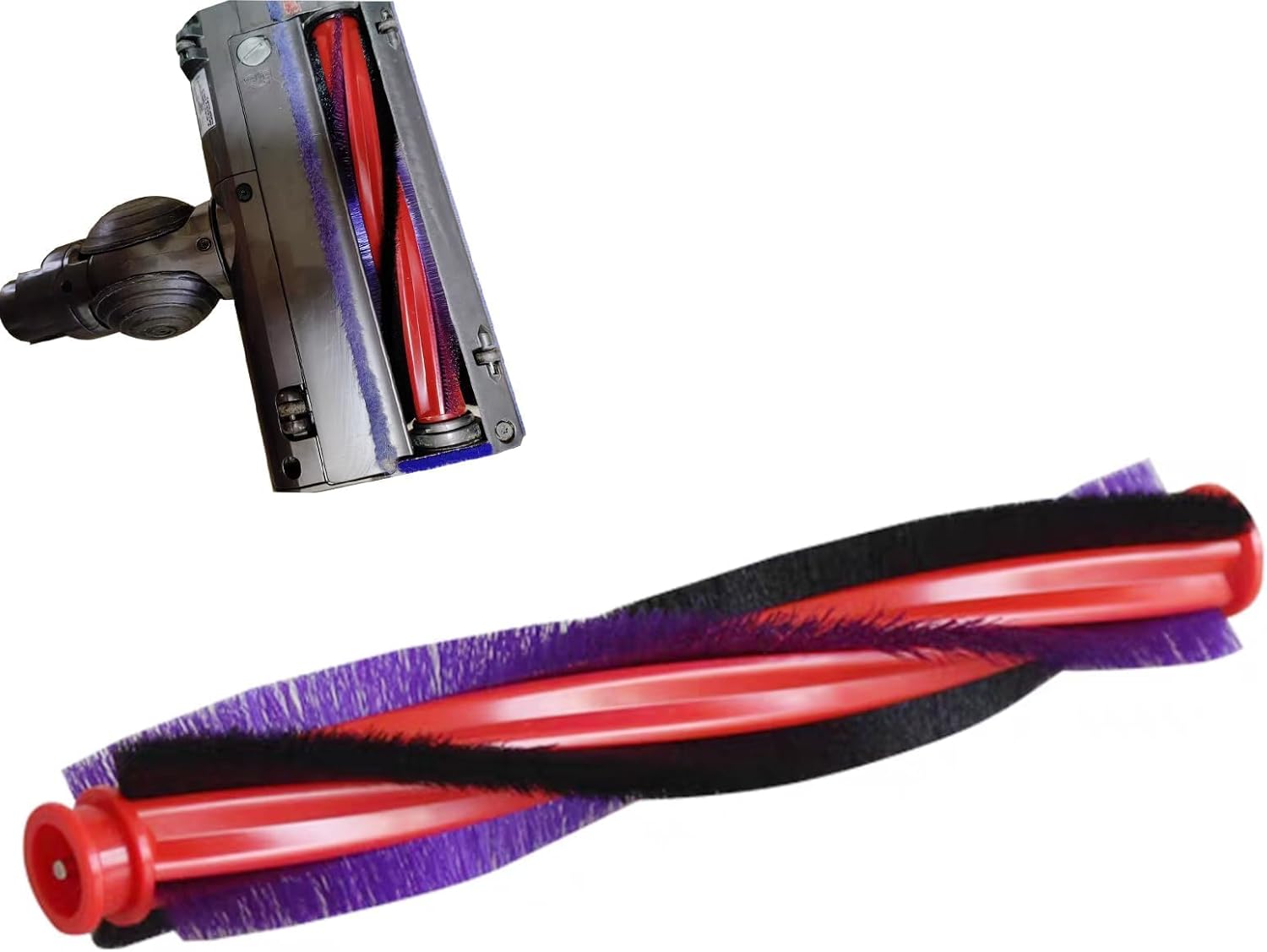 18,5 Cm Bürstenkopf, Für Dyson, Ersatzbürste, Für Dyson V6/dc59/dc62/sv03 Reinigungsgeräte, Ersatzteile, 2 Stück