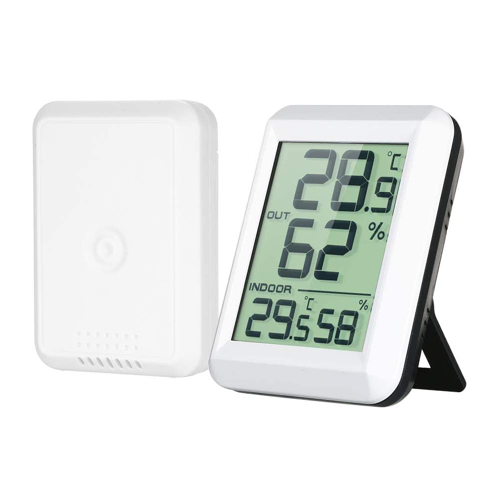 2er-pack Digitale Innen-/außenthermometer Und Hygrometer Mit Drahtlosen Sensoren