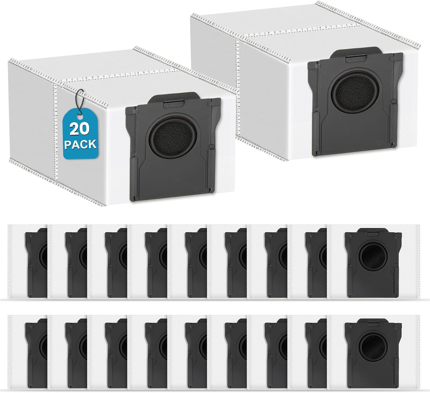 20 Staubbeutel Mit Großem Fassungsvermögen Für Dreame X50, X40, X30, L50, L40, L10s Ultra Gen 2, L10s Pro Und P50 Pro Ultra Staubsauger – Ersatzteile