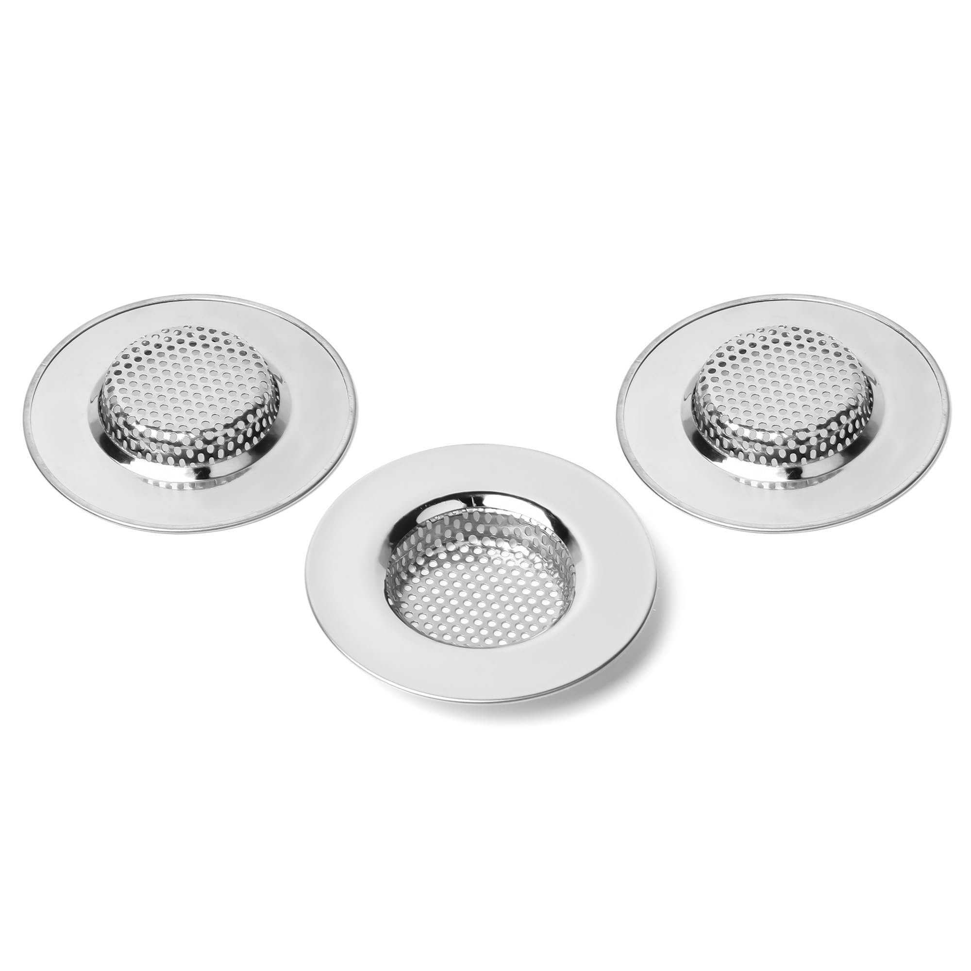 3er-pack Edelstahl-küchenspülensiebe Zur Vermeidung Von Verstopfungen, 7,7 Cm Außendurchmesser (klein).