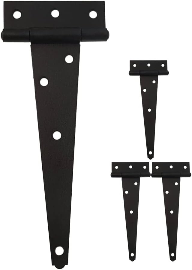 Dreieckige Scharniere Für Scheunentore Und Zäune Aus Holz, Matt Schwarz, 6 Zoll, 4er-pack