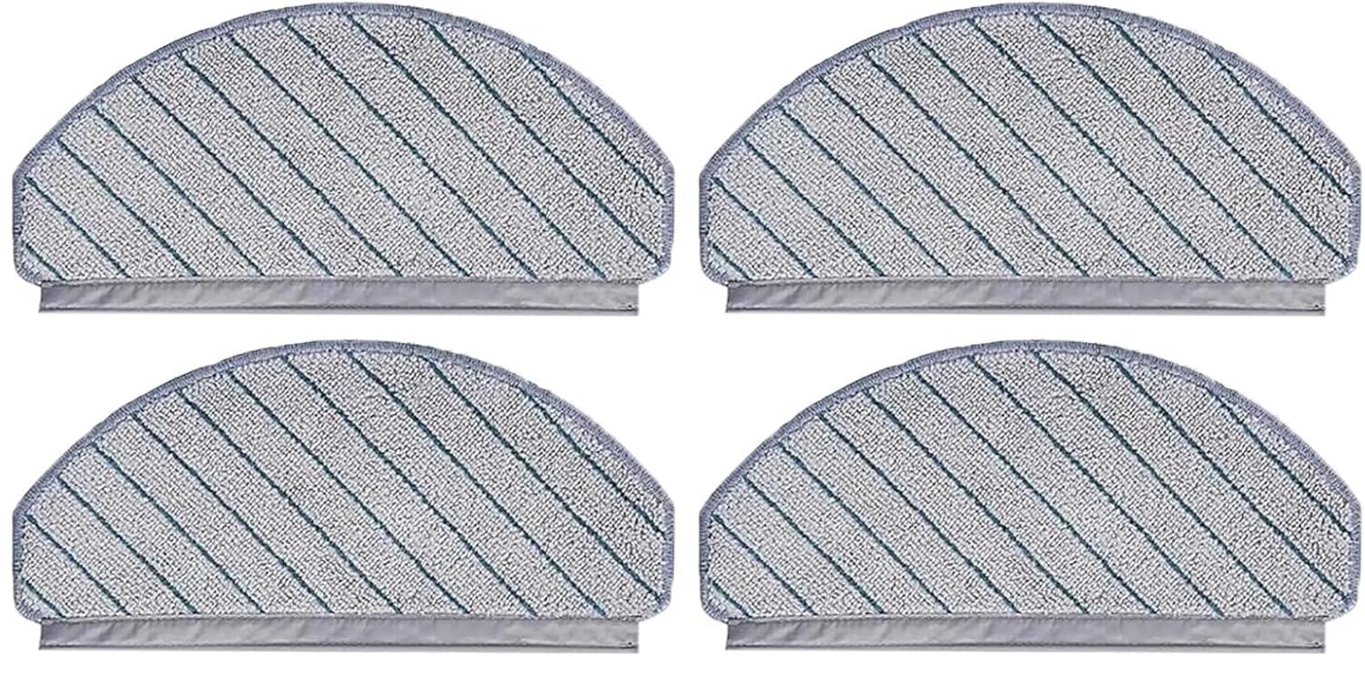 4-teiliges Wischmopp-set Aus Waschbarer, Wiederverwendbarer Mikrofaser Für Ecovacs N9+ X1s T10 T20 Saugroboter (ersatztücher)