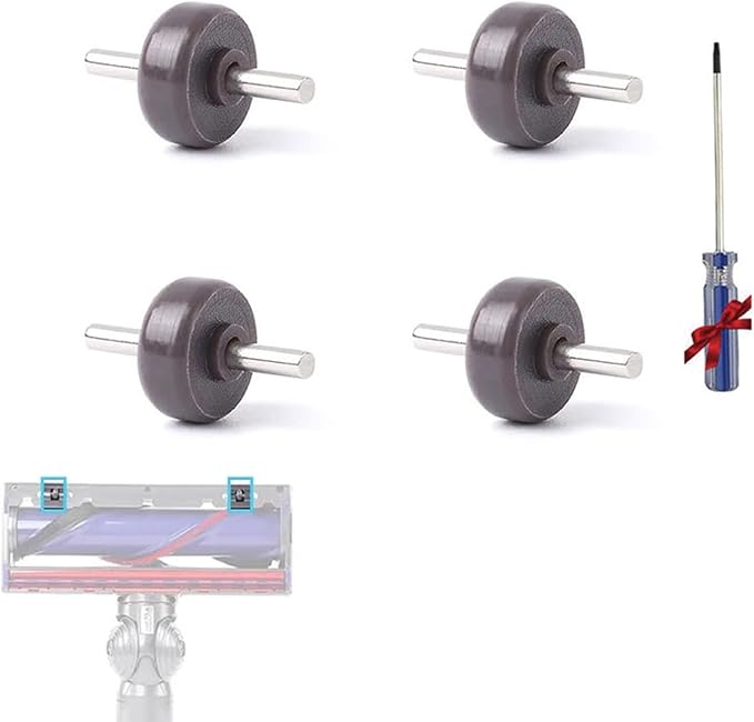 Ersatzteile Für Vorderräder Von Dyson Staubsaugern: Achsen, Räder, Zubehörset Für Dyson V6, V7, V8, V10, V11, V15 Serie (4 Räder)