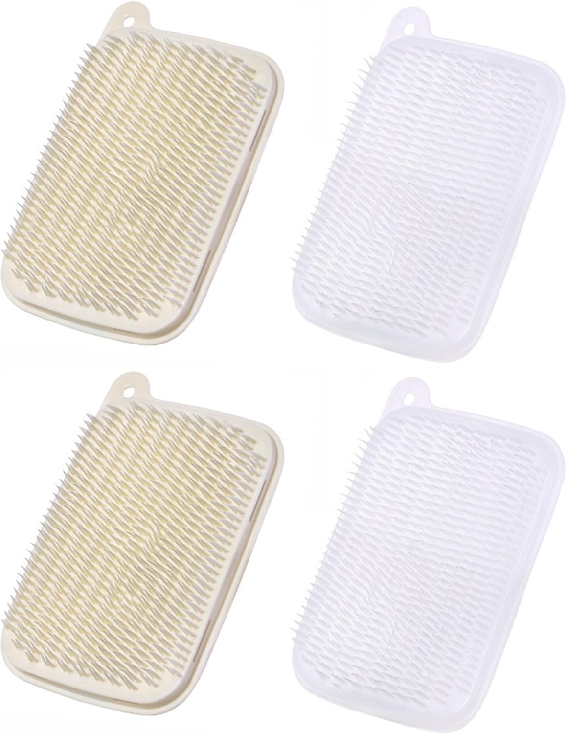 4-teiliges Set Rutschfester Gemüsebürsten, Ergonomische Kartoffel- Und Karottenbürsten Für Die Küche