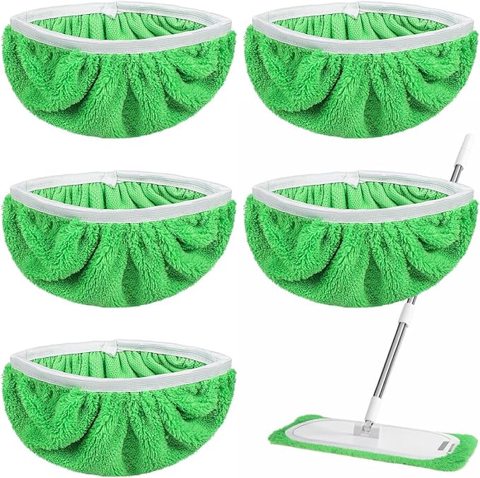 Wischmoppbezüge, Ersatzbezüge Für Swiffer-wischmopps, Wiederverwendbar, Geeignet Für Nass- Und Trockenreinigung, 5er-pack.