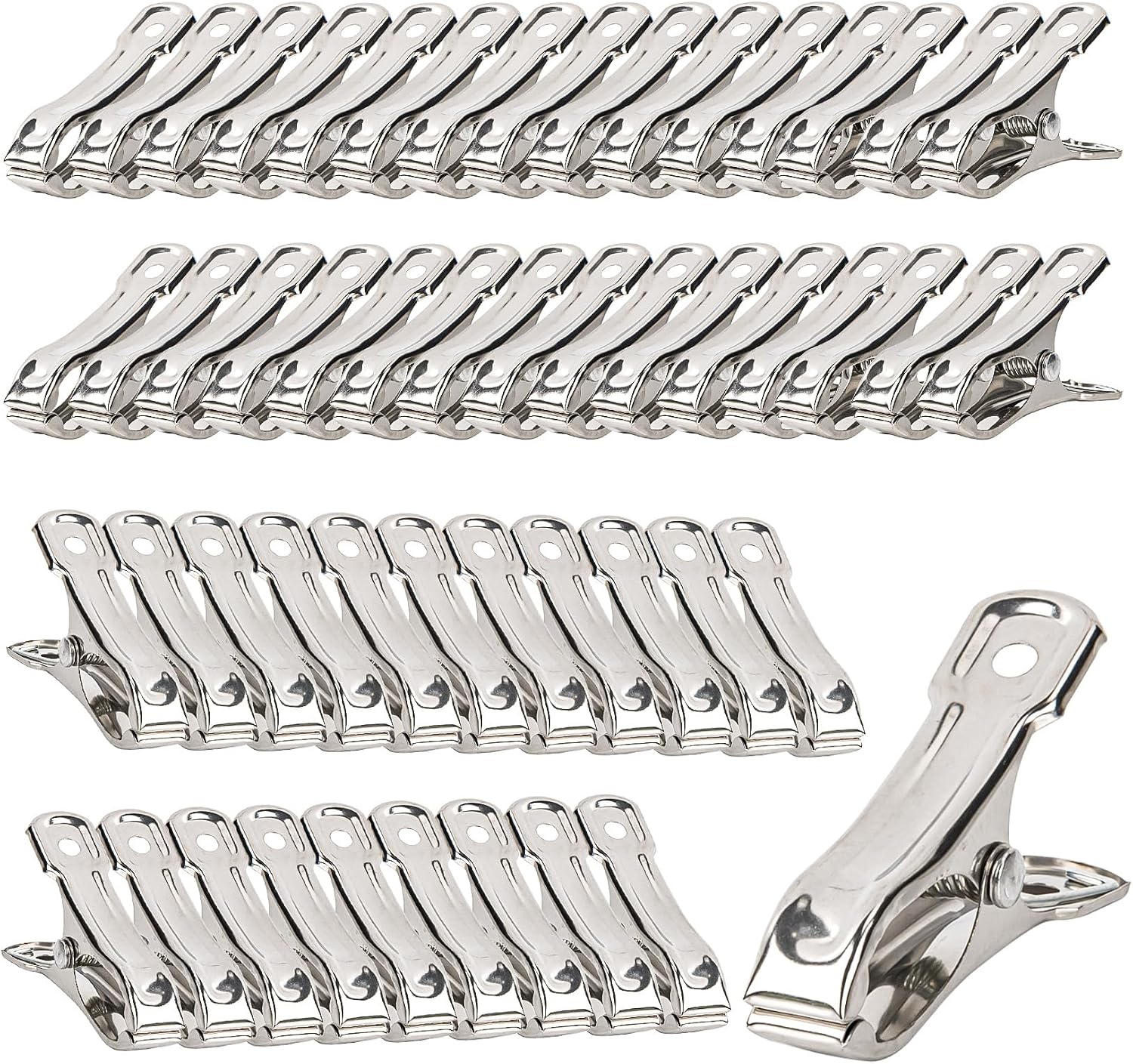 50 Gartenclips - Gewächshausclips Aus Edelstahl, Langlebige Und Robuste Haushalts- Und Gartenartikel Aus Metall.