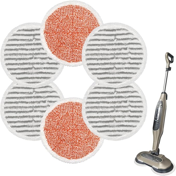 6er-pack Ersatz-dampfmopp-pads Aus Mikrofaser, Wiederverwendbar, Passend Für Shark S7000amz, S7001, S7001tgt Und Die S7000-serie