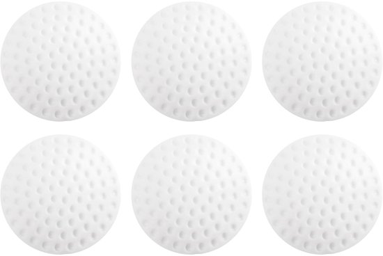 6 Türstopper Aus Weichem, Dickem Und Geräuscharmem Gummi, Selbstklebend, Für Büro, Schlafzimmer, Badezimmer, Küche, Kühlschrank Und Schublade – Weiß