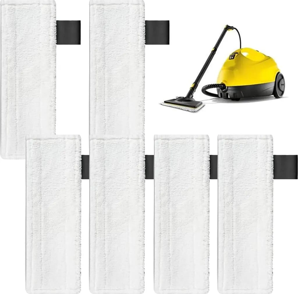 Sechs Ersatz-mikrofasertücher Für Kärcher Dampfreiniger, Kompatibel Mit Den Modellen Easyfix Sc1, Sc2, Sc3, Sc4, Sc5, Mikrofasertuch-set.