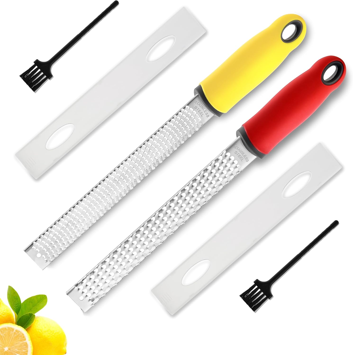 Zitronenschale Und Parmesankäse. Zitrone, Knoblauch, Muskatnuss, Schokolade, Obst, Gemüse, Ingwerreibe – Käsereibe, Edelstahl, 2er-pack.