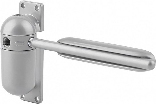Türschließer, Türfeder, Schiebetürschließer, Graue Zinklegierung, Max. Belastung 60 Kg, Einstellbarer Automatischer Schließmechanismus