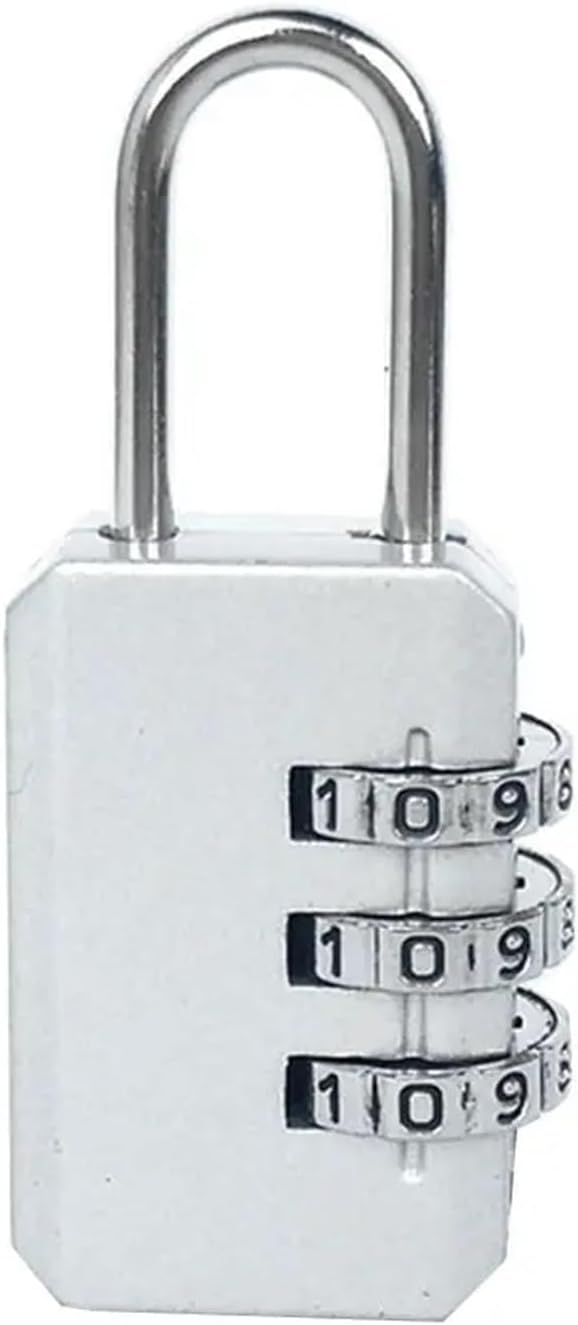 (silbernes) Rucksack-reißverschluss-kombinationsschloss
