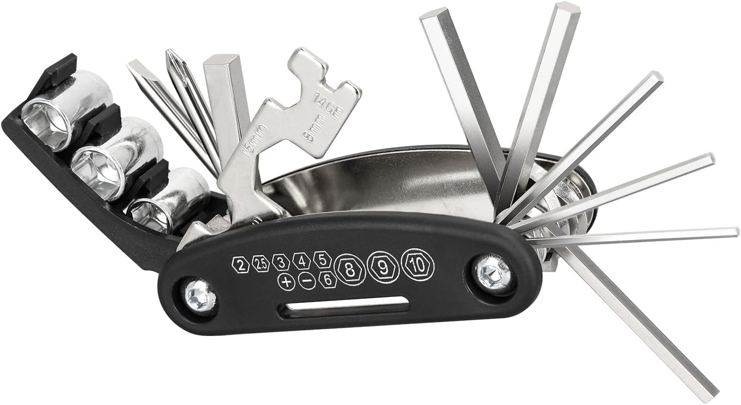 Fahrradreparaturset – Werkzeug Zur Reparatur Von Fahrradreifen – 16-in-1-multitool Für Fahrräder – Für Mountainbikes Und Rennräder