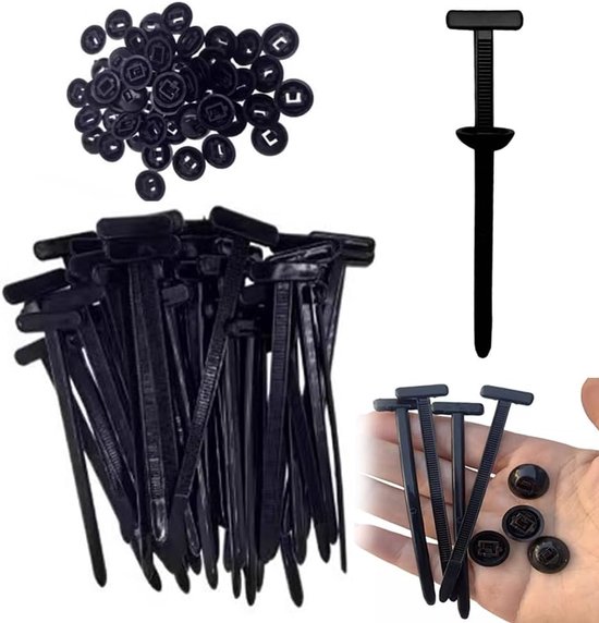 Kabelbinder – 200er-packung – Kabelbinder – Abschließbare Verschlüsse – Selbstsicherndes Design – Multifunktionale Clips – Schwarz – Für Den Täglichen Gebrauch – 9 X 2 X 0,5 Cm
