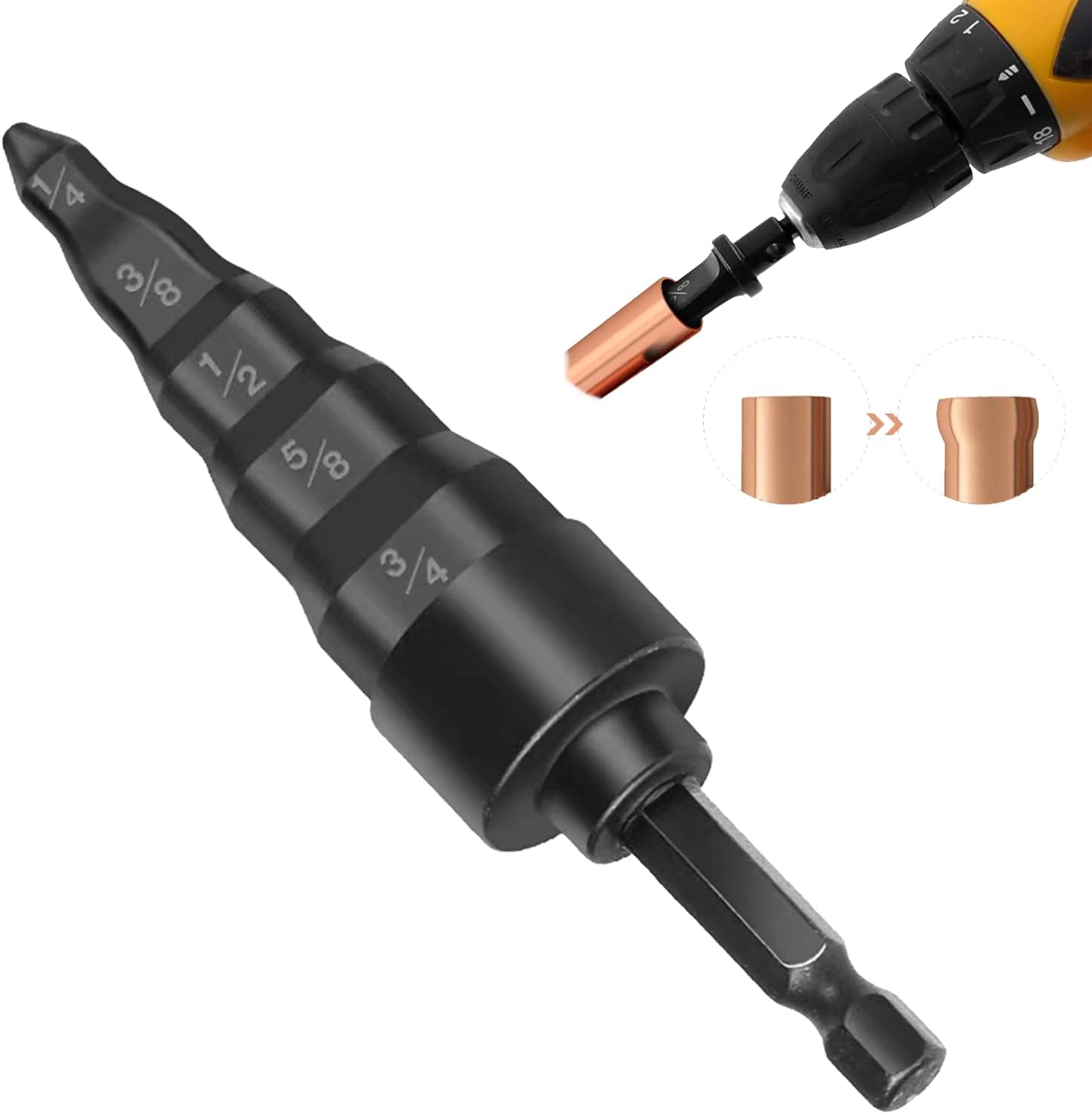Reparaturwerkzeug – 5-in-1 Rohraufweiter – Werkzeug Für Kupferrohre In Klimaanlagen – 1/4- Bis 3/4-zoll-aufsätze