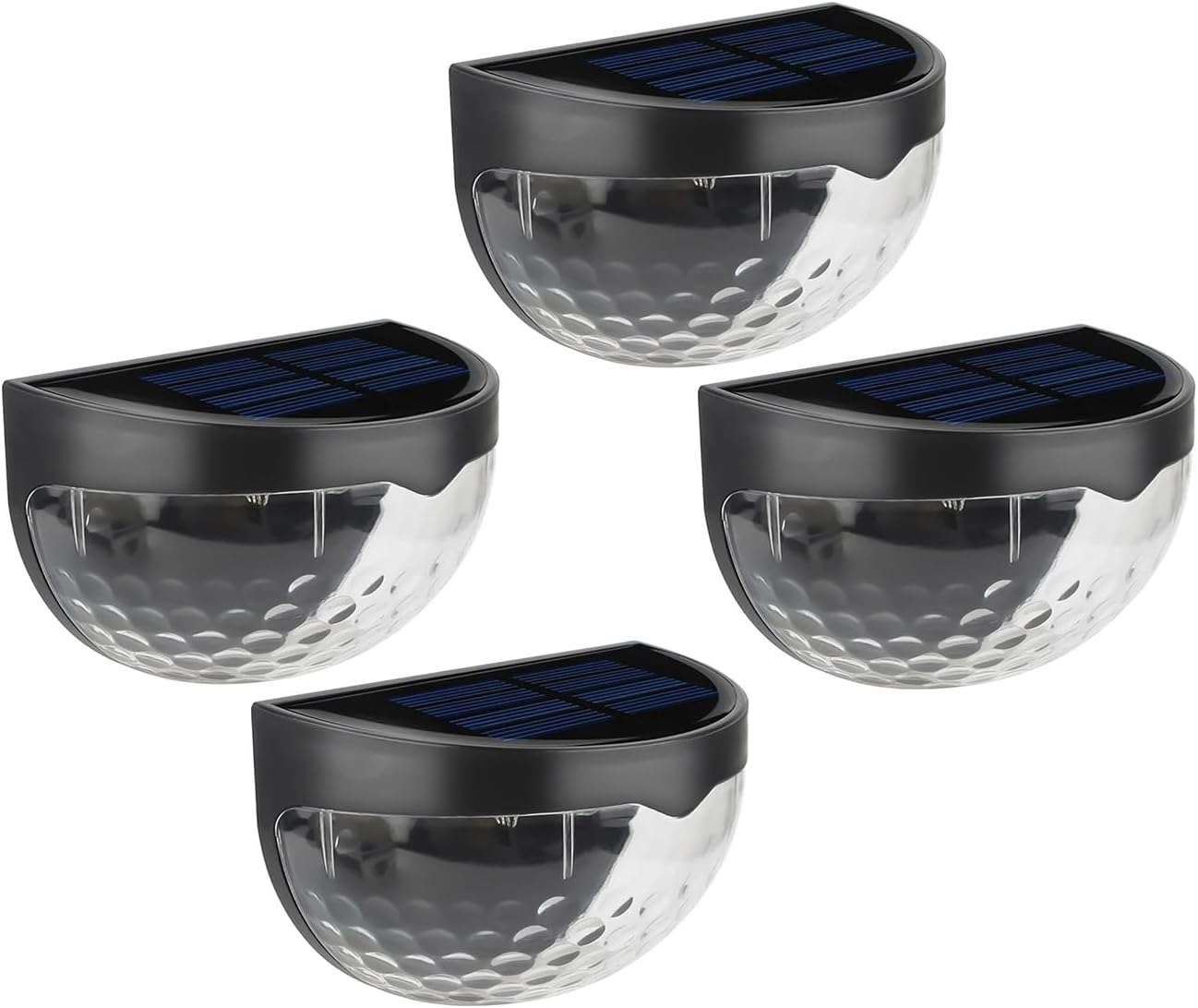 Solarbetriebene Treppenbeleuchtung Für Den Außenbereich – Solarbetriebene Zaunbeleuchtung – Wasserdichte Led-beleuchtung – Innenhof – Zugang Zum Pool Vom Innenhof – 4er-pack