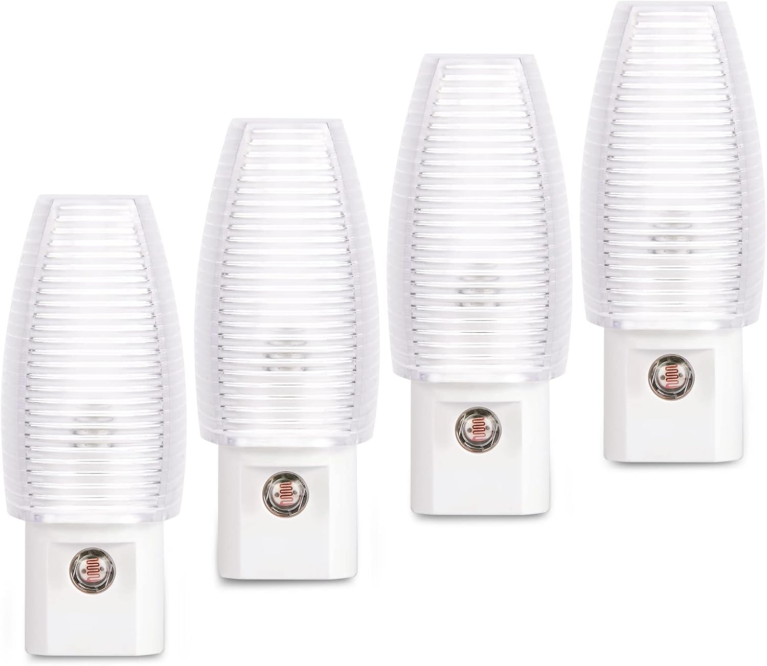 4 Led-nachtlichter Zum Einstecken – Warmweiß, Dämmerungssensor – Für Schlafzimmer, Badezimmer, Flur Und Treppenhaus