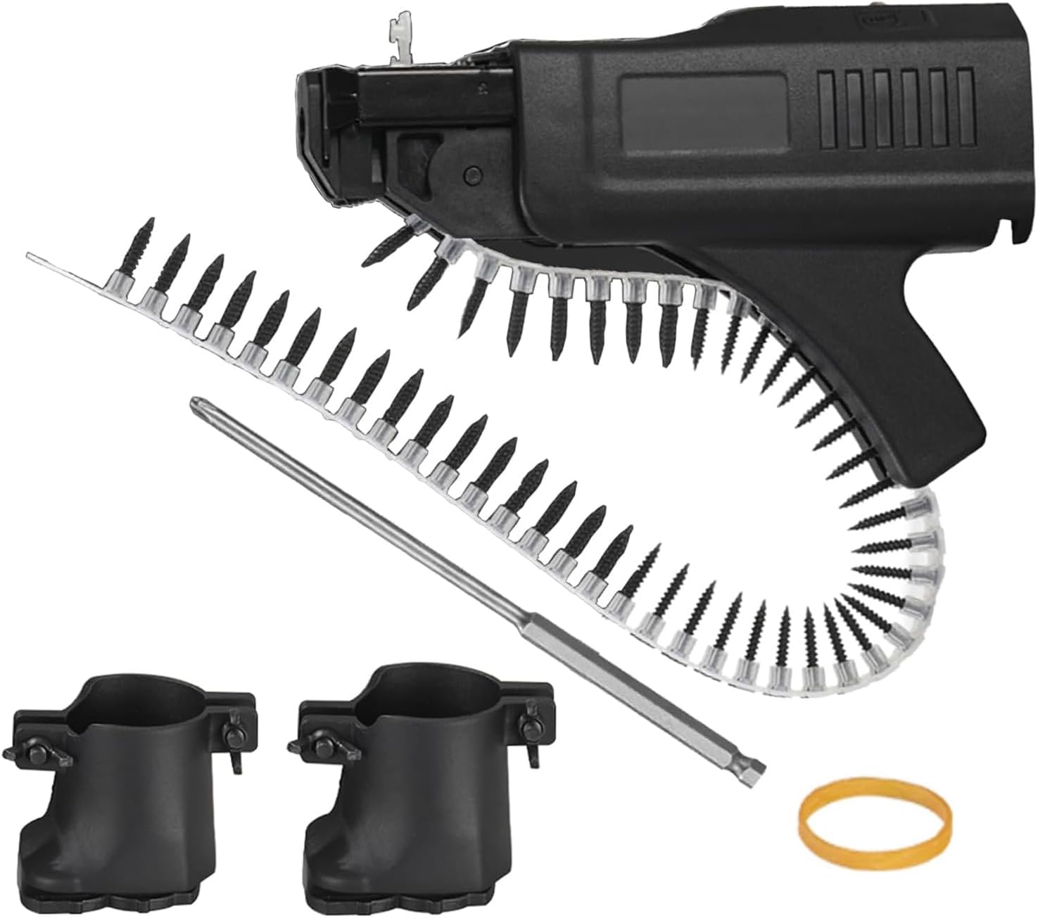 Automatischer Kettennagelpistolenadapter, Automatischer Vorschub, Schraubpistolenaufsatz, Schraubbohrkettenadapter Für Gipskarton- Und Trennwände