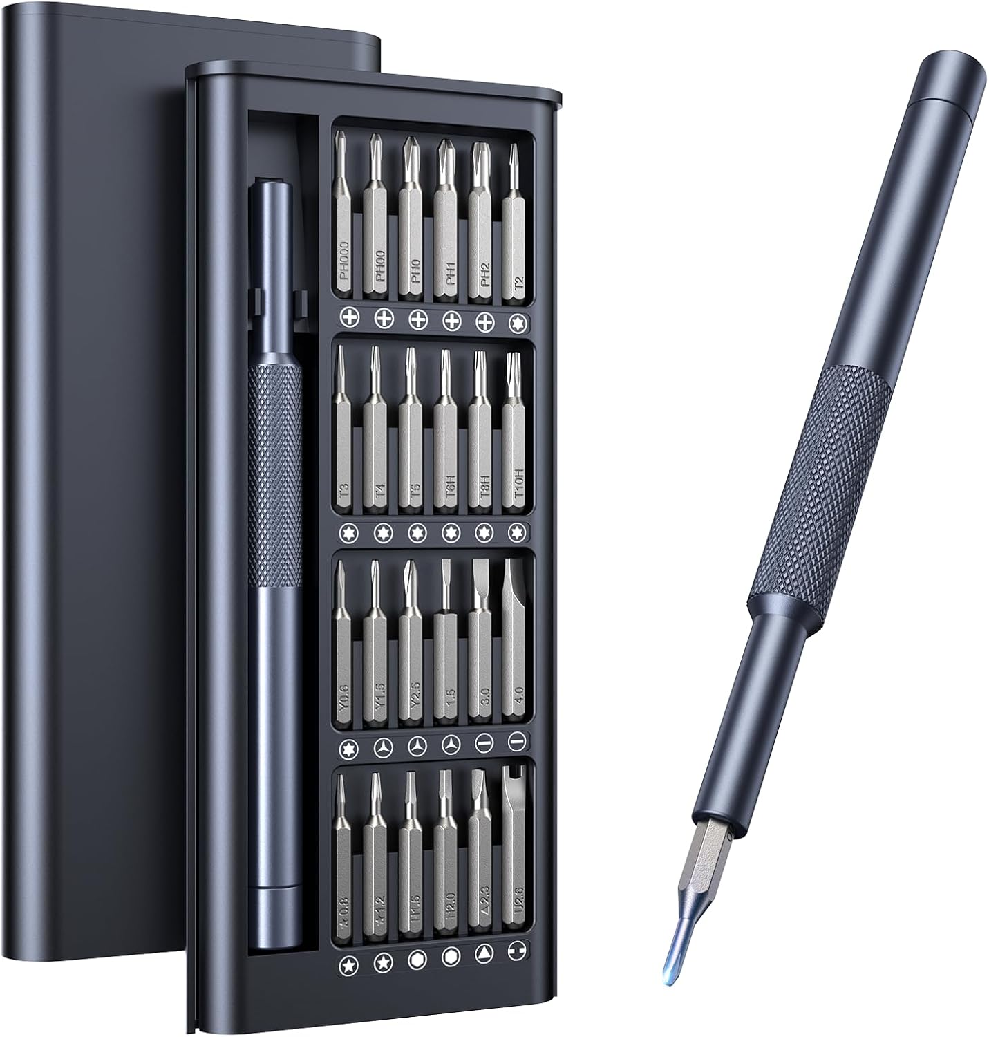 24-in-1 Miniatur-präzisionsschraubendreher-set Für Elektronikprodukte, [wälzlagerstahl] Schraubendreher
