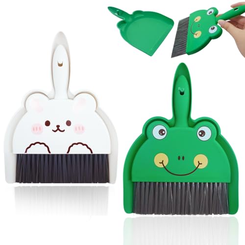 Mini-besen- Und Kehrschaufel-set (2-teilig): Jedes Set Enthält Einen Besen Und Eine Kehrschaufel Und Eignet Sich Perfekt Für Kleine Schreibtischschränke.