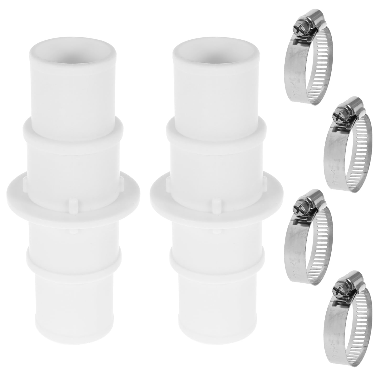 2er-pack Poolschlauch-adapterverbinder, Universeller 1-1/4"- Oder 1-1/2"-kunststoffadapter Für Poolsauger- Und Filterpumpenschläuche -