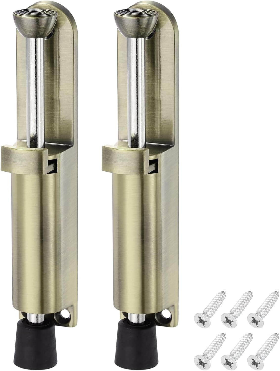 4er-pack Türstopper Mit Fußmechanik, Federbelastet, Teleskopierbar, Verstellbare Türschlosshalterung Für Bodenabstand 45 Mm/1,77 Zoll, Bronze