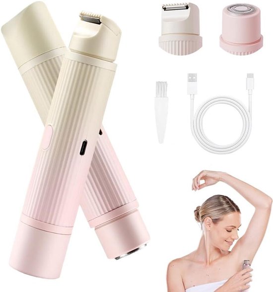 2-in-1 Elektrorasierer Für Frauen – Bikini-trimmer & Gesichtshaarentferner