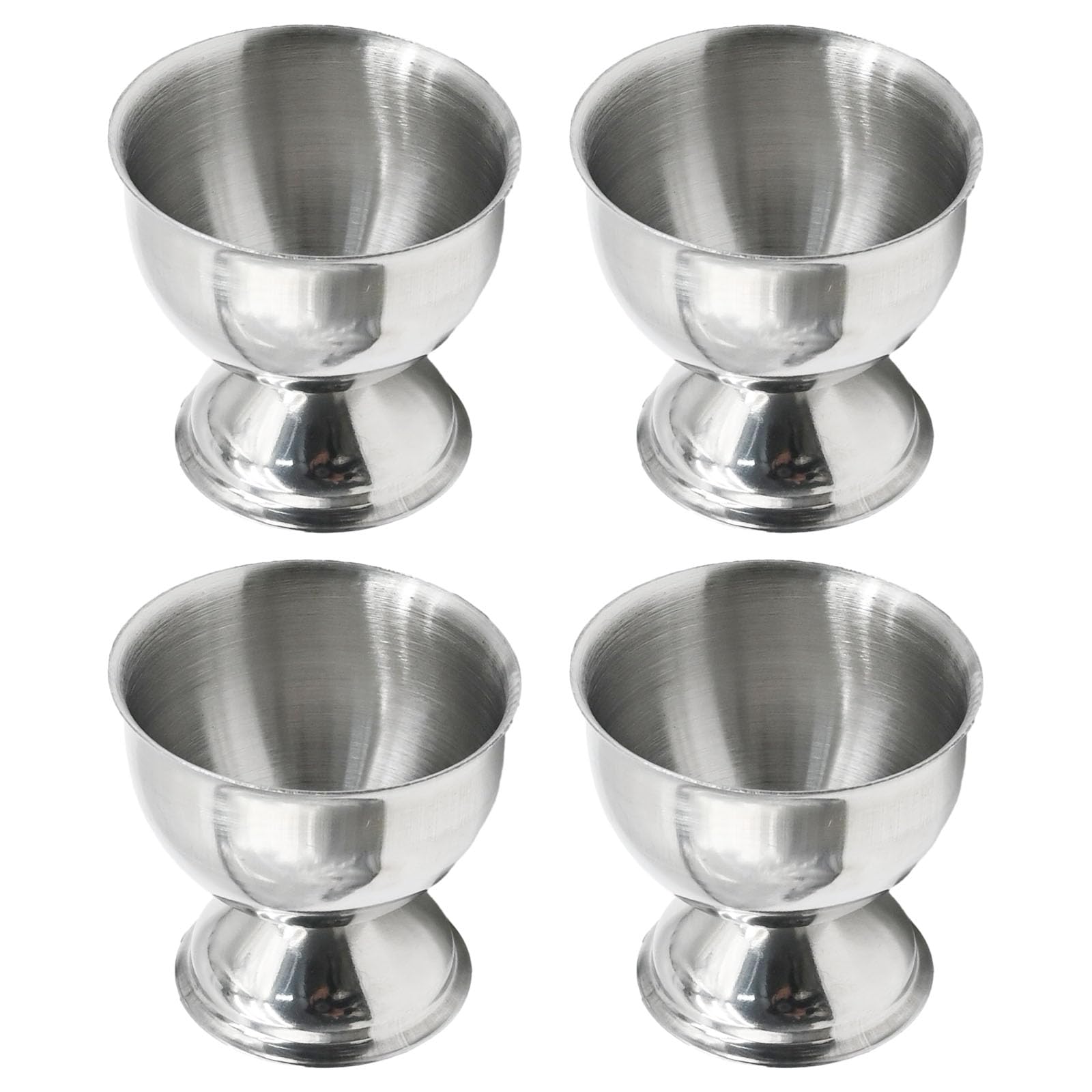 Weichgekochte Eier, Eierbecher-set Mit 4 Eierbechern Aus Edelstahl, Küchenutensilien