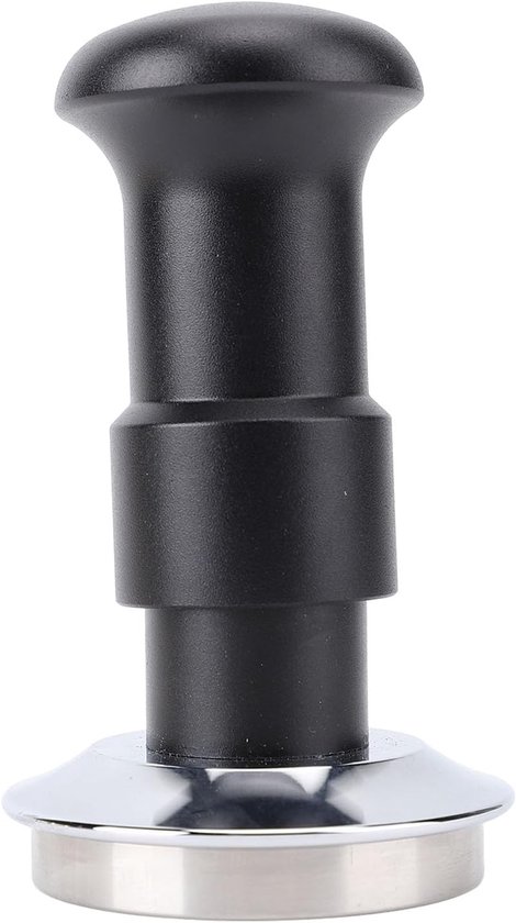 Federbelasteter Kaffeetamper, Sockel Aus Schwarzem Edelstahl Mit Konstantem Druckdesign Für Heimcafés (51 Mm)