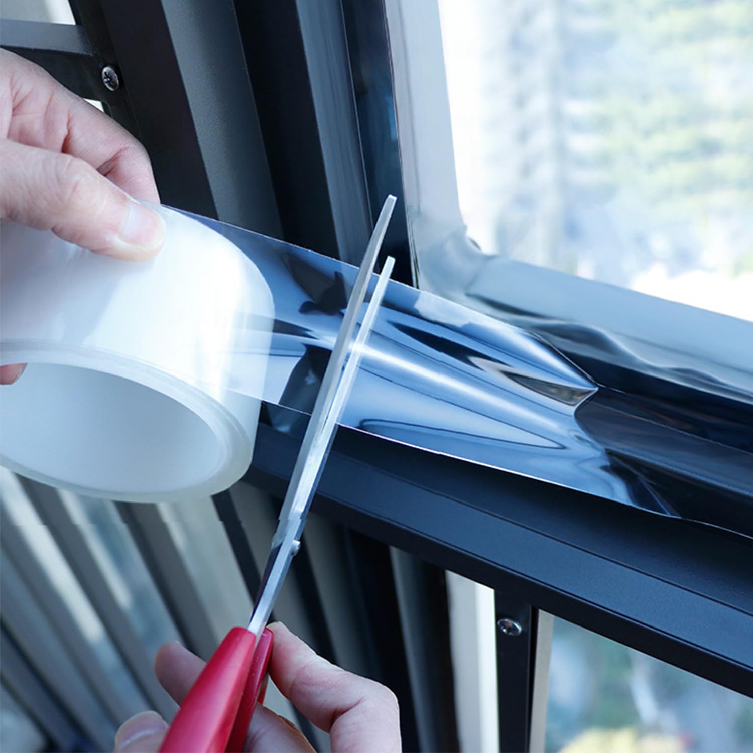 Packung, Transparentes Fensterisolierband 2" X 33", Rückstandsfrei, Transparentes Fensterisolierband Für Tür-, Fenster- Und Duschglasöffnungen