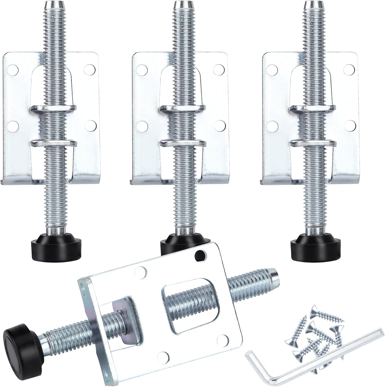4-teiliges Set Aus Robusten, Verstellbaren Nivellierfüßen, 100 Mm Hohe Nivellierfüße Mit Muttern, Verstellbare Füße, Geeignet Für Möbel Und Tische.