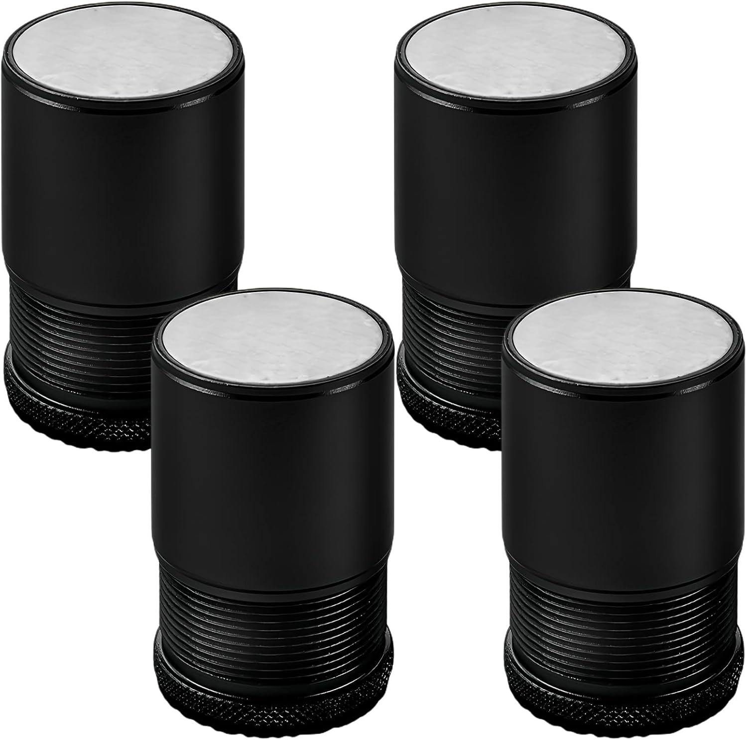 Set Mit 4 Verstellbaren Metall-möbelfüßen Für Stühle, Tische, Sofas, Schränke, Badezimmermöbel, Schwarz, Höhe 4,8 Cm, 7,9 Cm, Durchmesser 40 Mm
