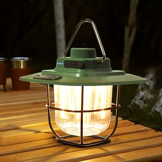 Wiederaufladbare, Dimmbare, Wasserdichte Retro-led-campinglampe – Batteriebetrieben Geeignet Für Camping, Wandern, Notfälle, Angeln Und Stromausfälle.