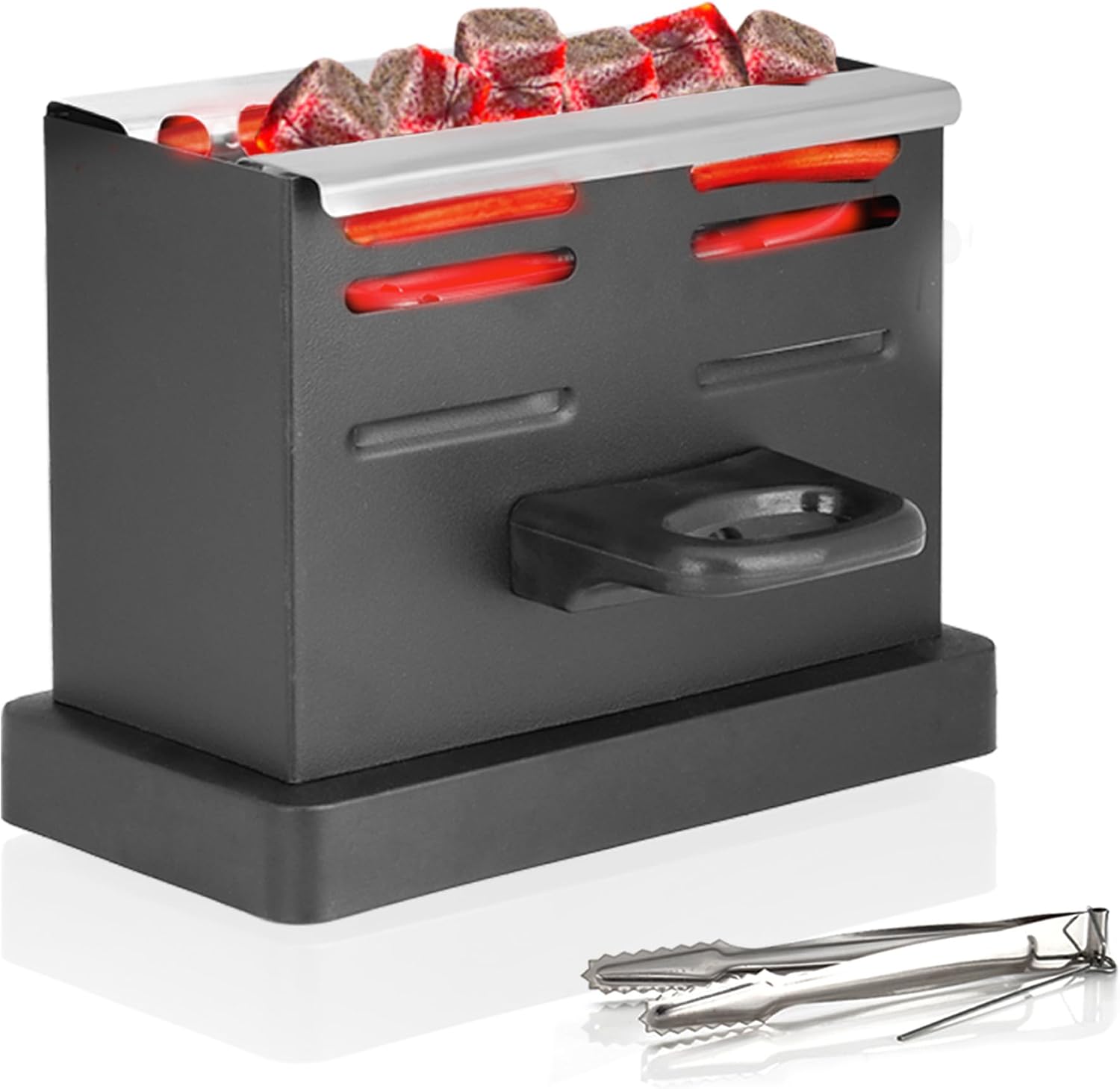 Multifunktionaler Elektrischer Holzkohlegrill – 800 Watt – Holzkohlebrenner – Thermoplatte – Anzünder – Hängebecher Für Holzkohle – Hohe Härte – Hohe Geschwindigkeit