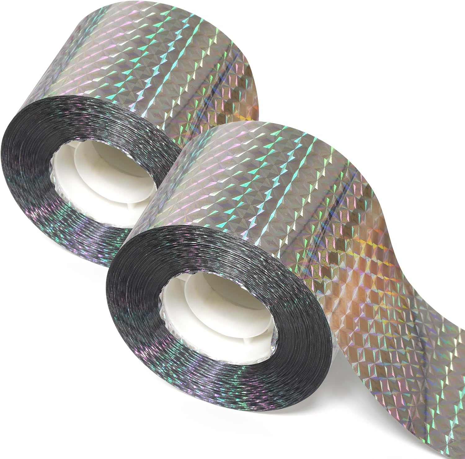 Zwei Paar Reflektierendes Klebeband, Um Vögel Von Draußen Fernzuhalten Doppelseitiges Vogelglitzerband, 2,4 Cm X 50 M.