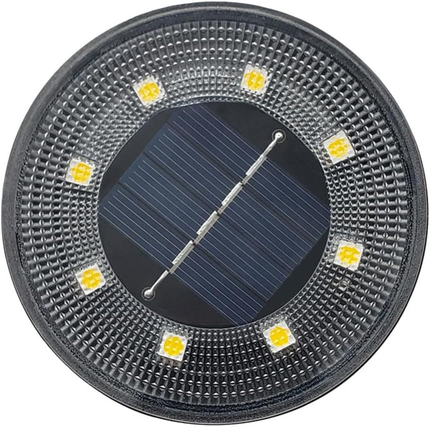 Solar-bodenleuchten Für Den Außenbereich, Ip68 Wasserdichte, Flache Solarleuchten, Helle Solarbetriebene Landschaftsbeleuchtung