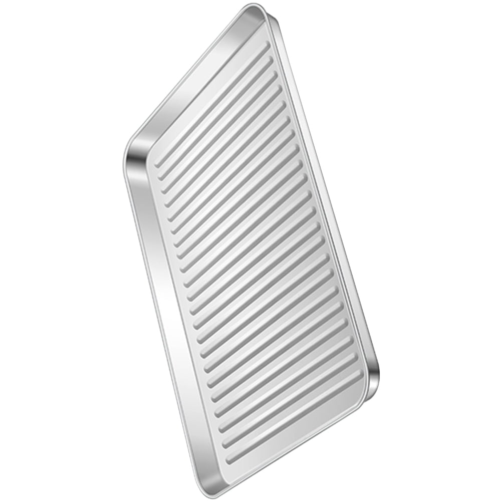 Praktische Backform, Haushaltsbackform, Silberfarben, Antihaftbeschichtet, 1 Stück, 23 × 17 × 2,5 Cm