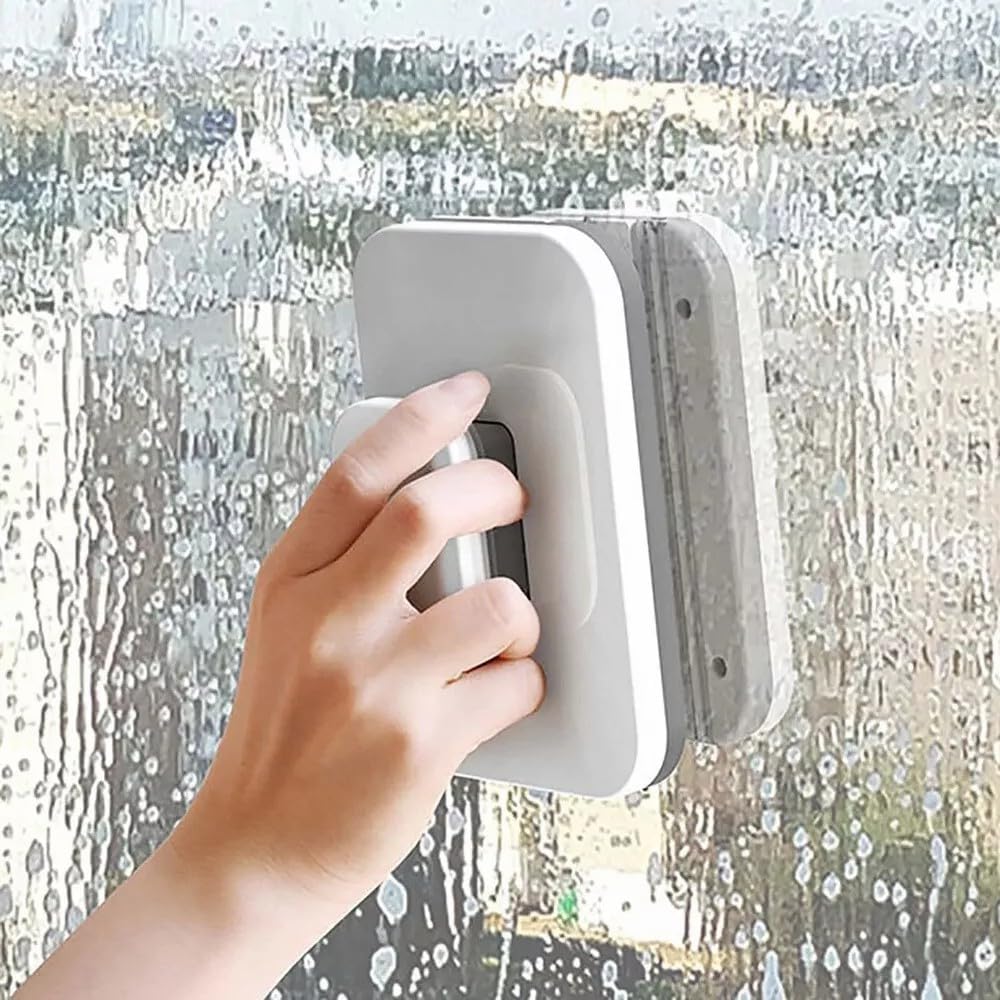 Magnetischer Fensterreiniger Für Doppelverglasung, 15 Cm (5,9 Zoll) Großer Fensterreinigermagnet, Magnetischer Fensterwischer, Verstellbarer Doppelseitiger Glasreiniger