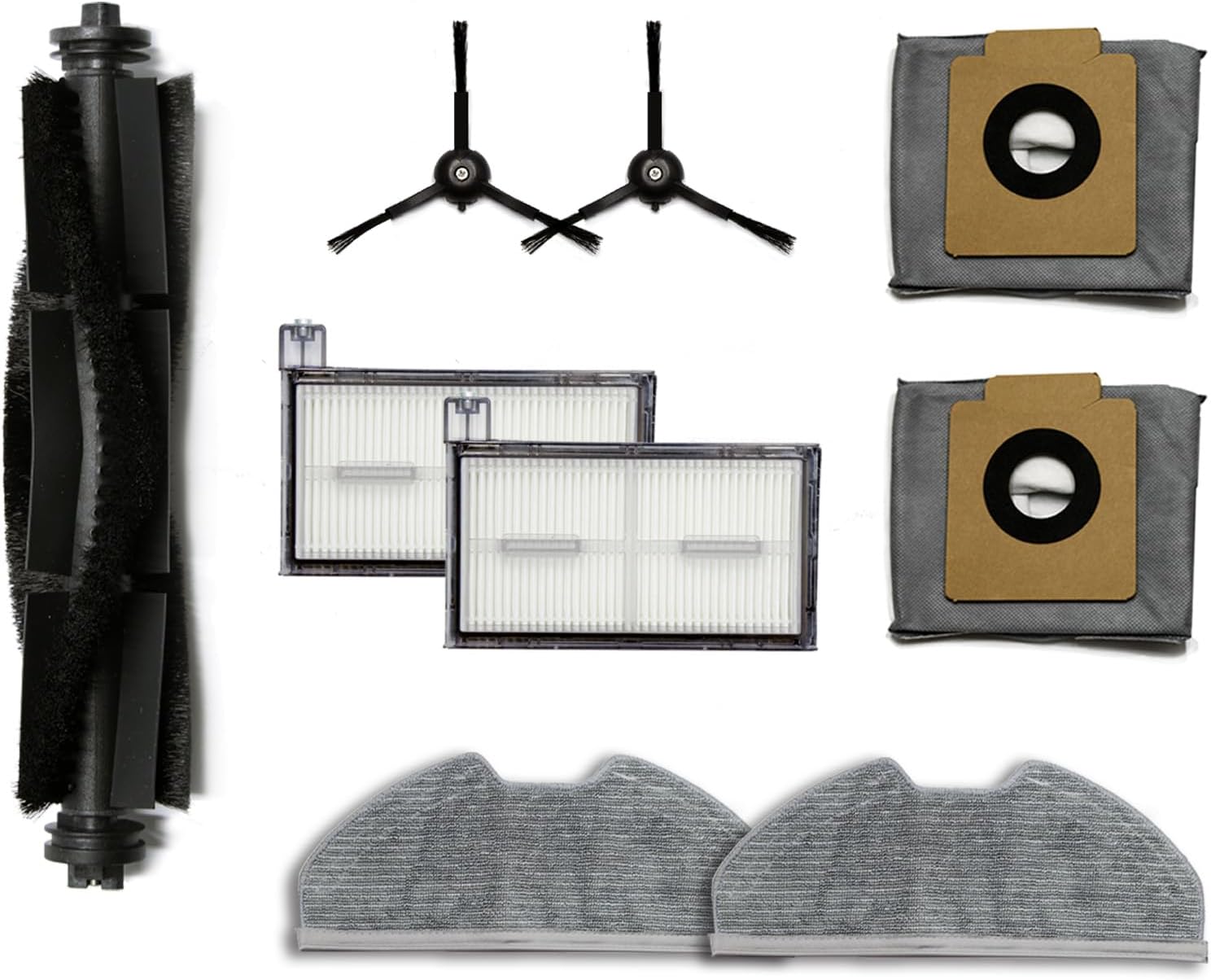 Eufy X8 Pro Serie – Der Eufy Clean X8 Pro Saugroboter (9-teiliges Set – Bürstenwalze – Besen – Filter – Staubbeutel – Wischmopp)