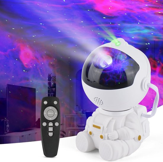 Astronauten-led-sternenprojektor, Galaxienprojektor Mit Fernbedienung Und Einstellbarer Geschwindigkeit