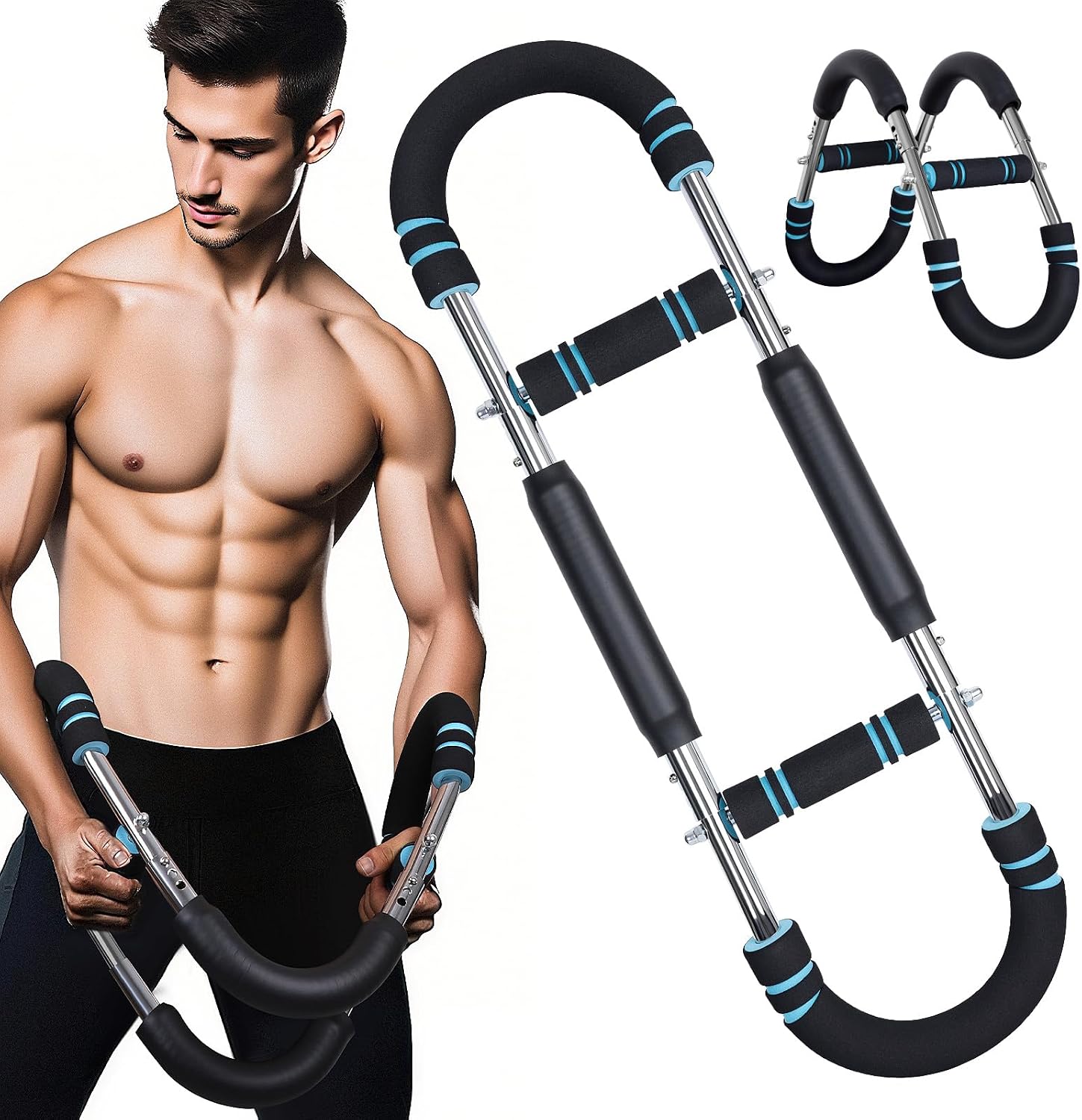 Armtrainer – Verstellbares Brust- Und Armtrainingsgerät Von 27 Bis 45 Kg – Abnehmbares Design Für Training Überall – Oberkörperkraft