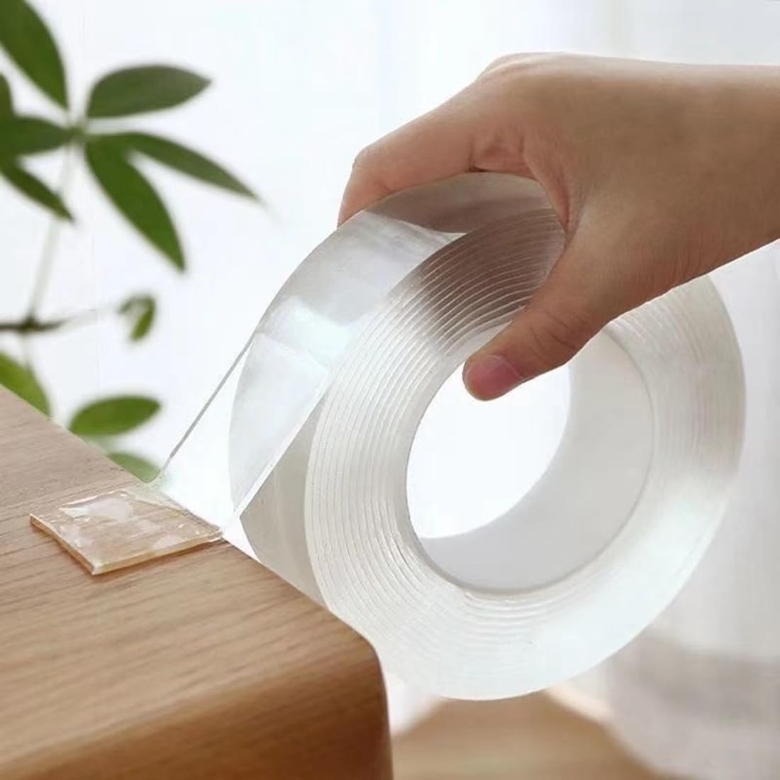 5 M Langes, Hochbelastbares, Ablösbares, Doppelseitiges Wandklebeband, Transparentes, Rückstandsfreies Posterklebeband