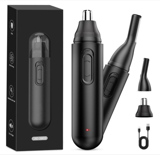Nasenhaartrimmer, Nasen- Und Ohrhaartrimmer, Usb-aufladbar, Lcd-bildschirm, Ipx7-zertifiziert, Ohrhaartrimmer, Nasenrasierer Für Männer Und Frauen