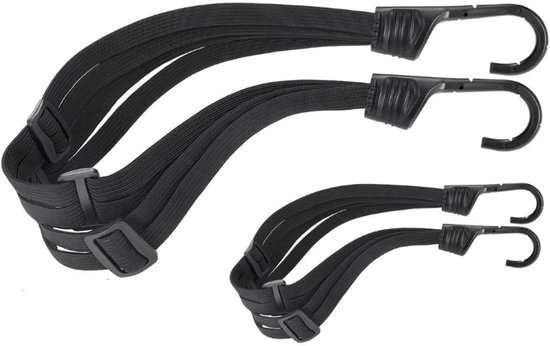 Gepäckgurte, 2er-pack, Elastische Fahrradgurte Mit Haken, Spanngurte, Spider-gurte, 60 Cm/90 Cm, Verstellbare Elastizität