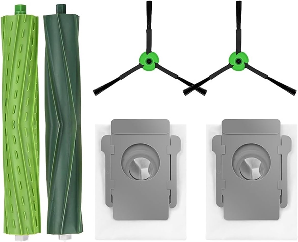 Kompatibel Mit Irobot Roomba Combo J7 + J9+ Saugroboter-ersatzteilset, 5-teiliges Set (1 Hauptbürste + 2 Seitenbürsten + 2 Staubbeutel)